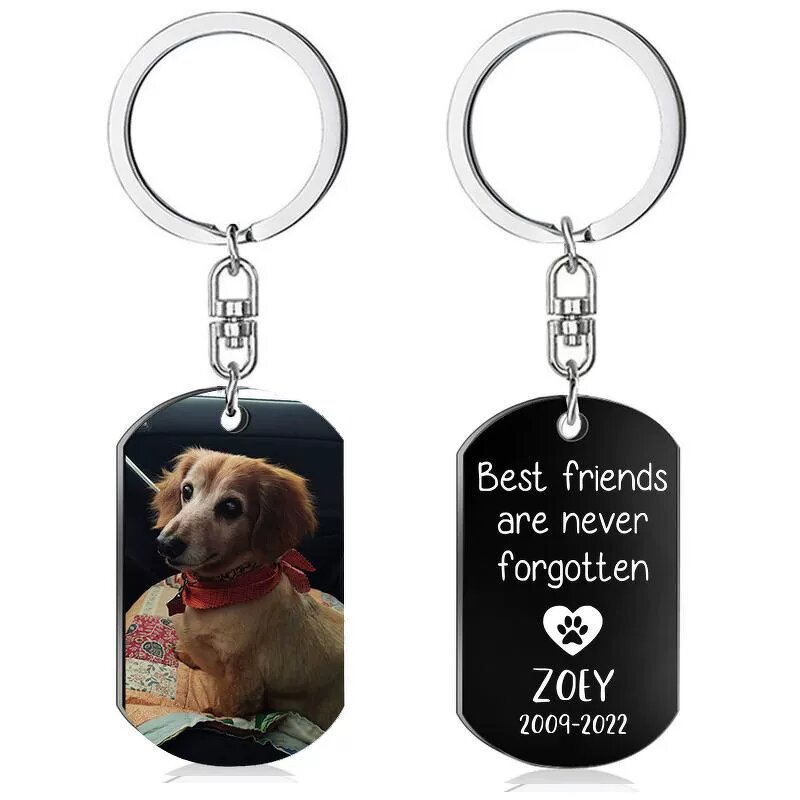 Stainless Steel Keychain Factory - Laser Printed Dog Tag