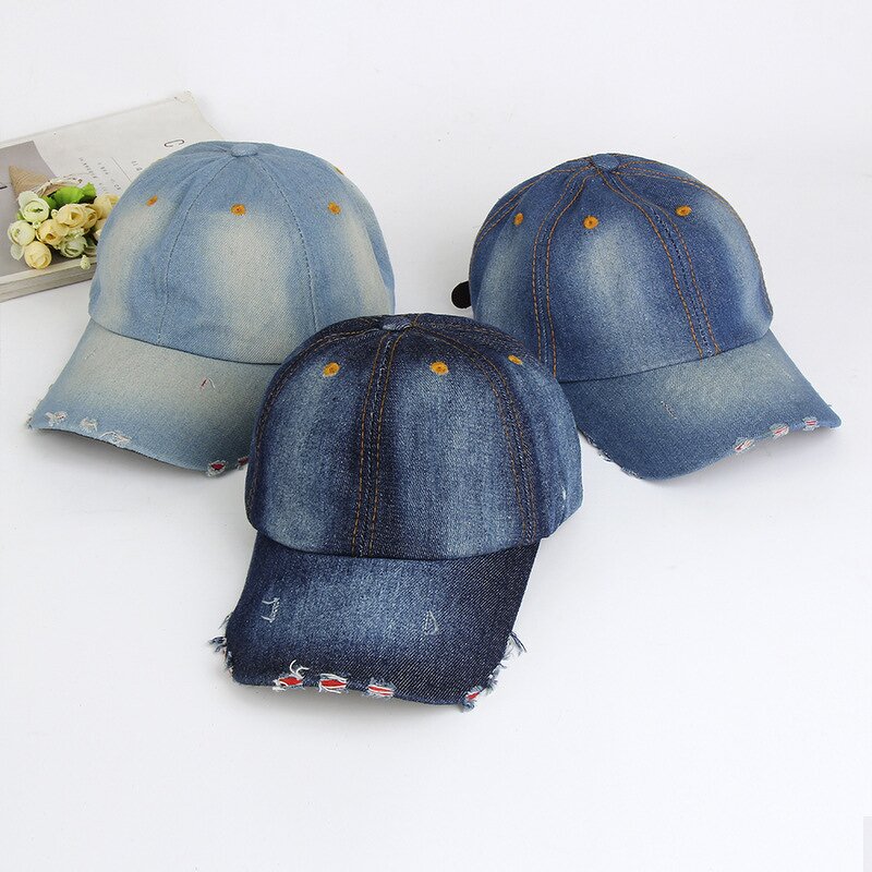 Baseball Cap Factory - Washed Jeans Cowboy Hat