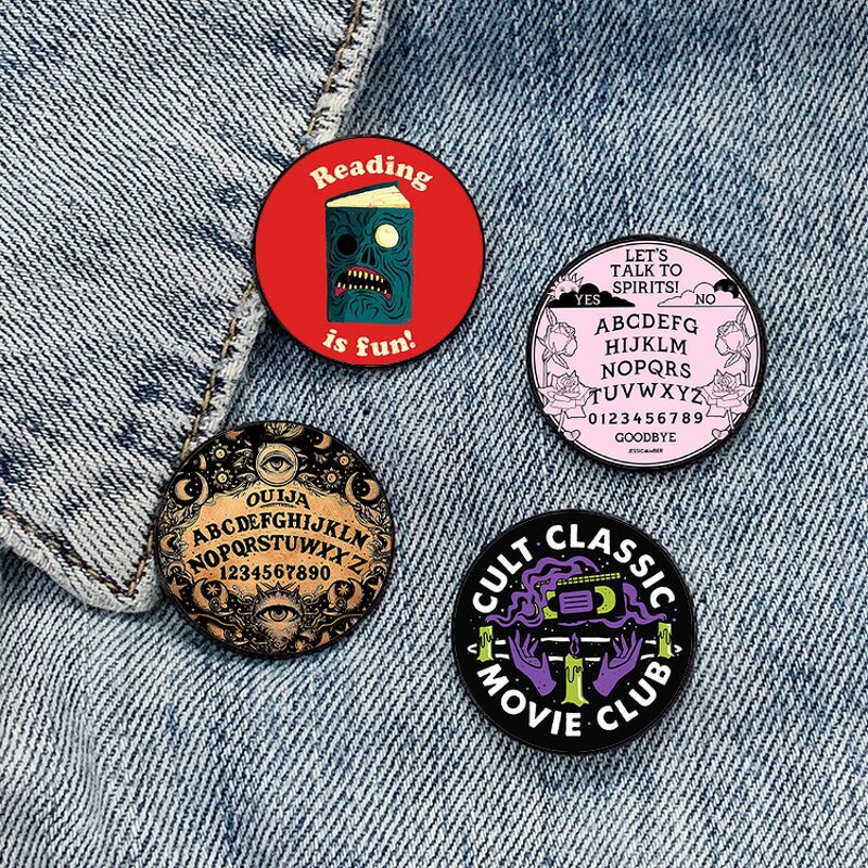 Enamel Pin Factory - Horror Ouija Board Brooch