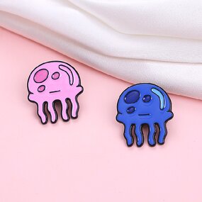 Enamel Pin Factory - Cute Jellyfish Marine Brooch