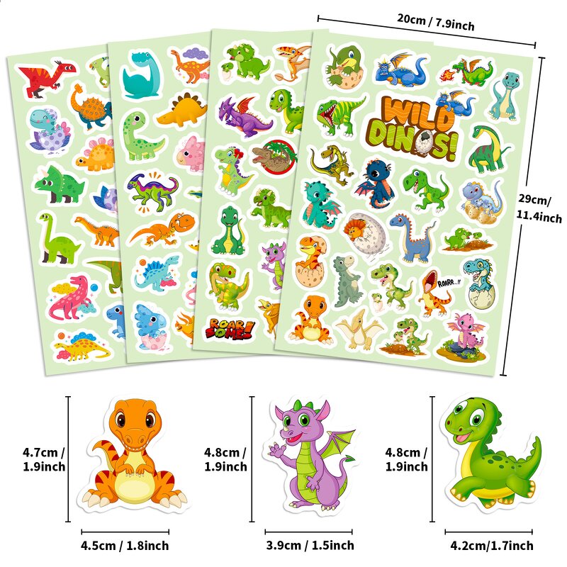 Dinosaur Sticker Factory - Cartoon Graffiti Stickers