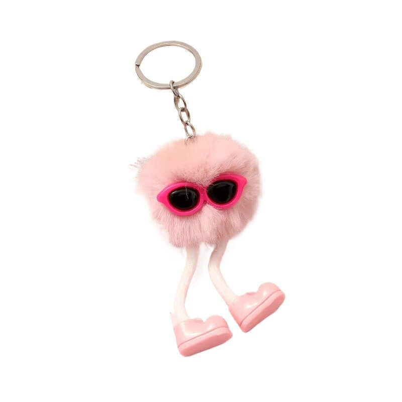Plush Keychain Factory - Cute Furry Ball with Shoes