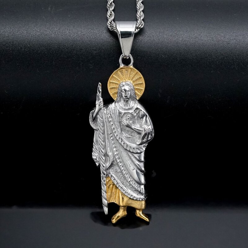 Stainless Steel Necklace Factory - St. Jude Pendant