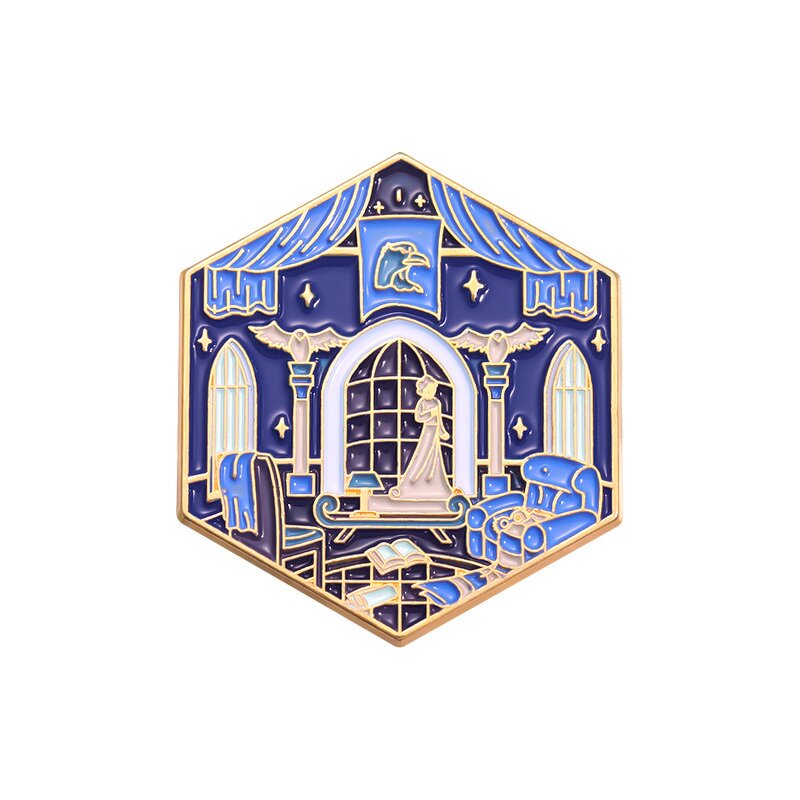 Enamel Pin Factory - Geometric Magic School Brooch