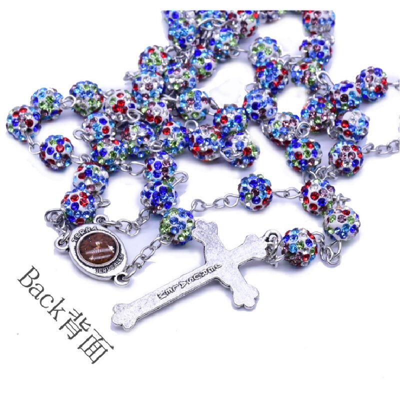 Rosary Necklace Factory - Sporty Rhinestone Necklace