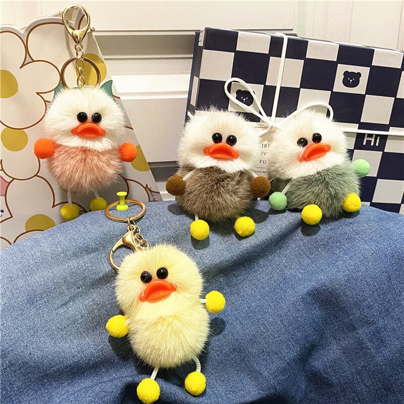 Duck Keychain Factory - Cartoon Plush Duck Keyring