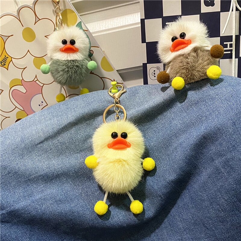 Duck Keychain Factory - Cartoon Plush Duck Keyring