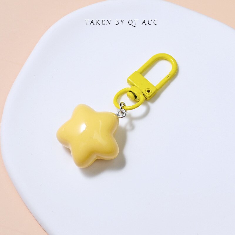 Plastic Keychain Factory - Macaron Star Key Pendant