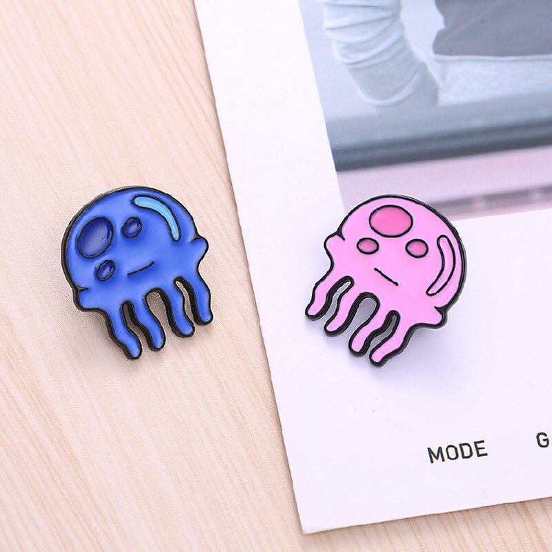 Enamel Pin Factory - Cute Jellyfish Marine Brooch