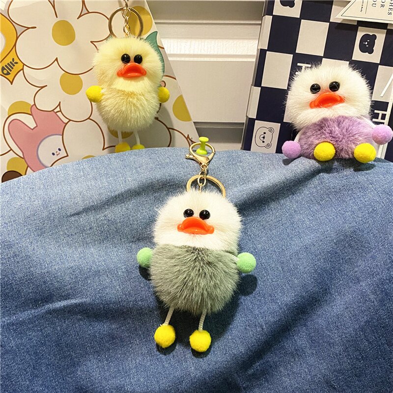 Duck Keychain Factory - Cartoon Plush Duck Keyring