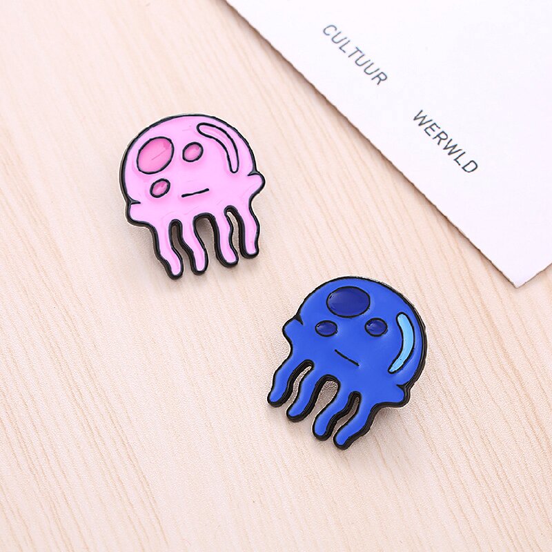 Enamel Pin Factory - Cute Jellyfish Marine Brooch