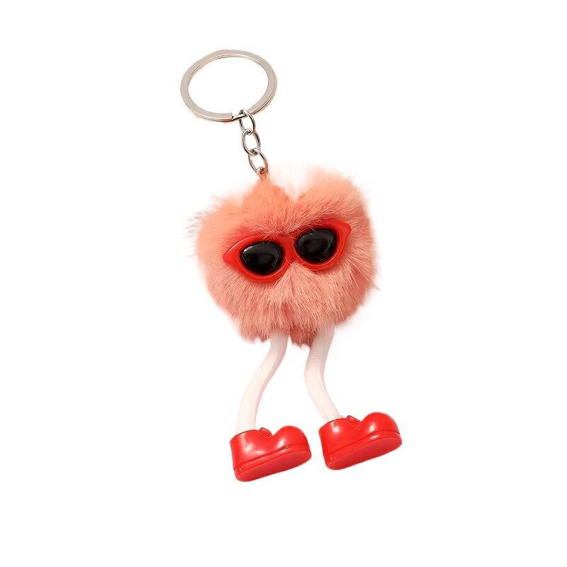 Plush Keychain Factory - Cute Furry Ball with Shoes