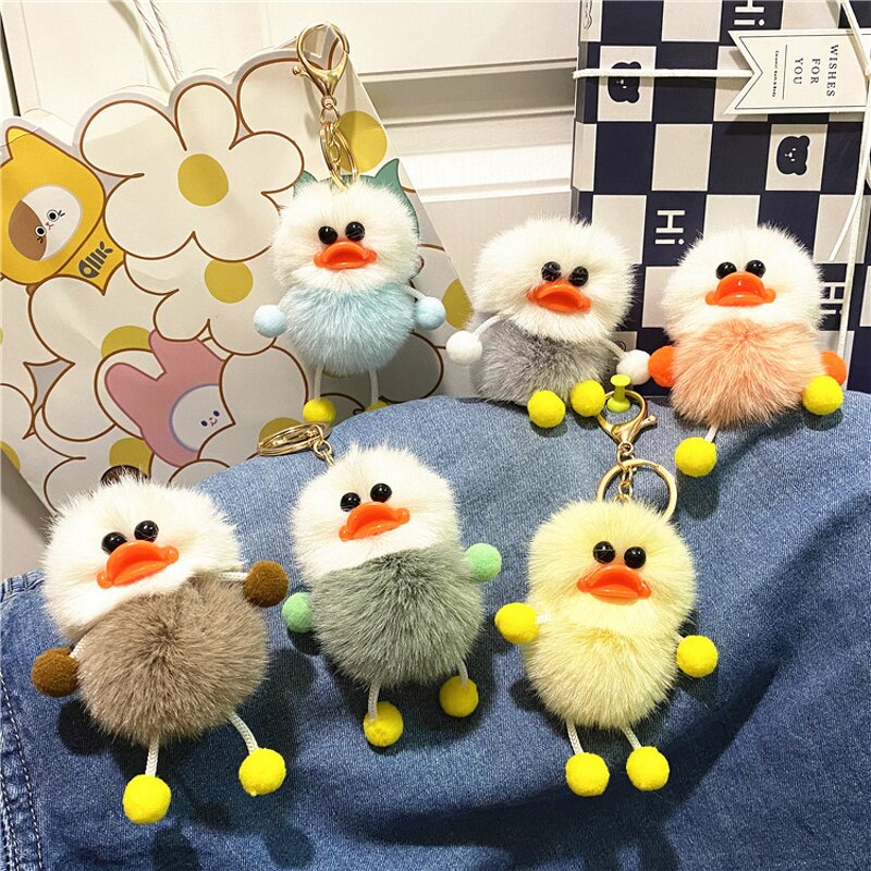 Duck Keychain Factory - Cartoon Plush Duck Keyring