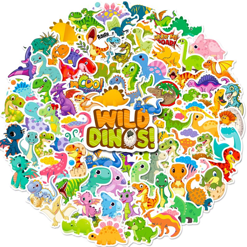 Dinosaur Sticker Factory - Cartoon Graffiti Stickers