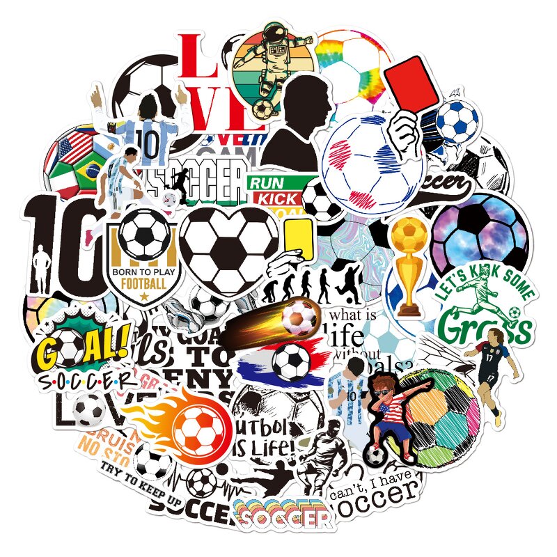 Football Sticker Factory - Waterproof Vinyl Stickers