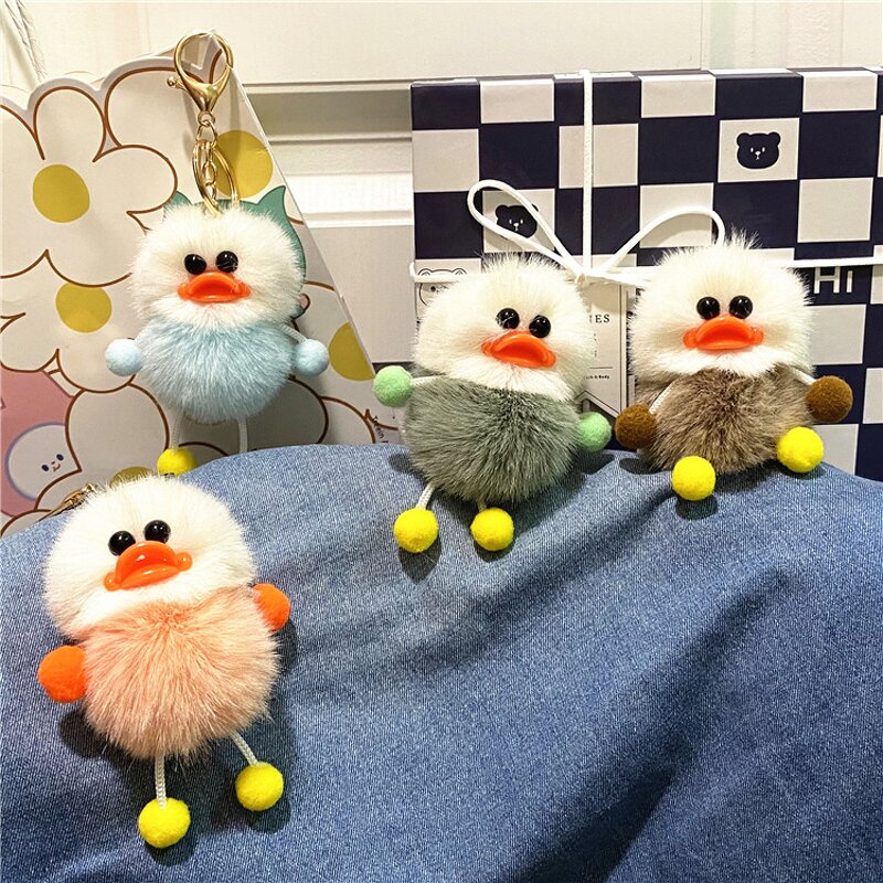 Duck Keychain Factory - Cartoon Plush Duck Keyring