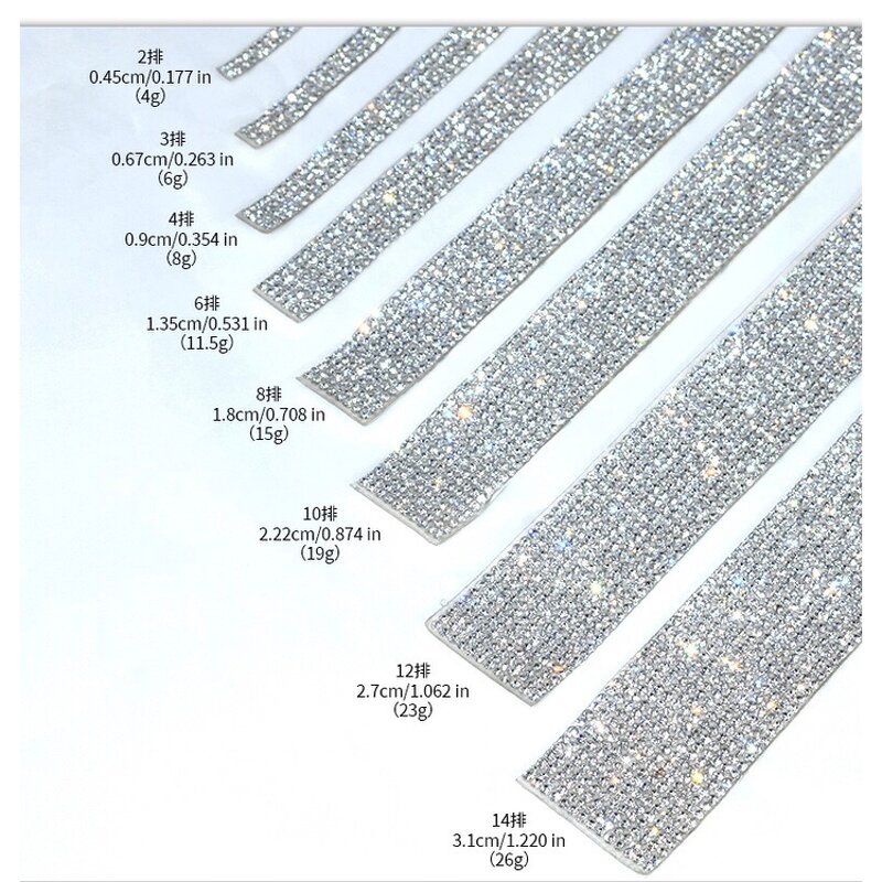 Rhinestone Tape Factory - Self Adhesive Bling Ribbon
