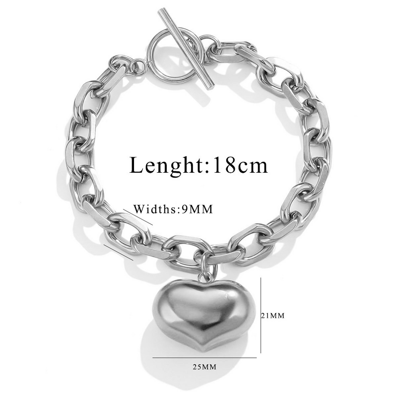 Jewelry Set Factory - Heart Pendant Necklace Bracelet