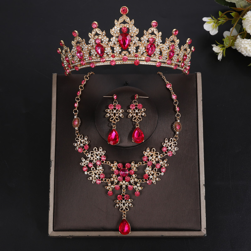 Wedding Jewelry Set Factory - Crown Colored Diamond