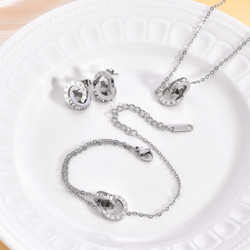 Titanium Steel Necklace Factory - Custom Three-Piece Set