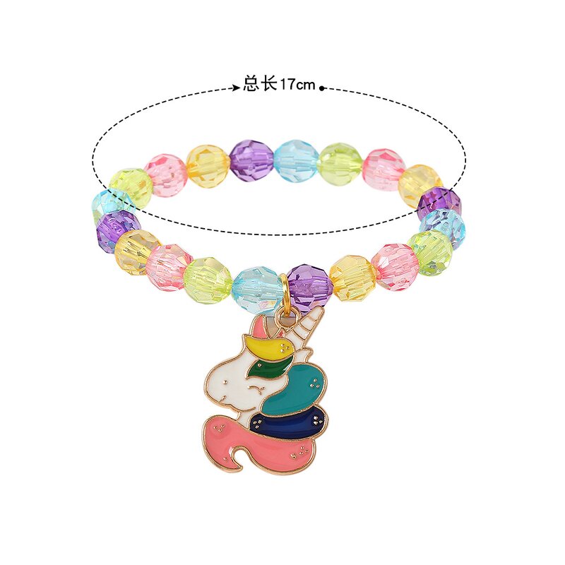 Cartoon Bracelet Factory - Unicorn Elastic Charm Bracelet