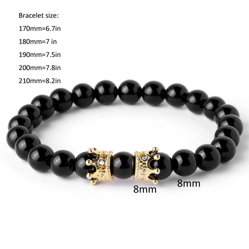 Charm Bracelet Factory - Crown Lion Head Pendant Bracelet