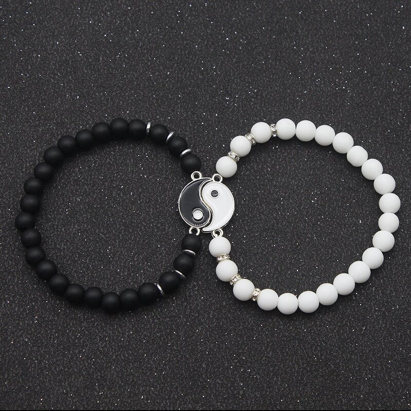 BFF Bracelet Factory - Matching Yin Yang Couple Bracelet