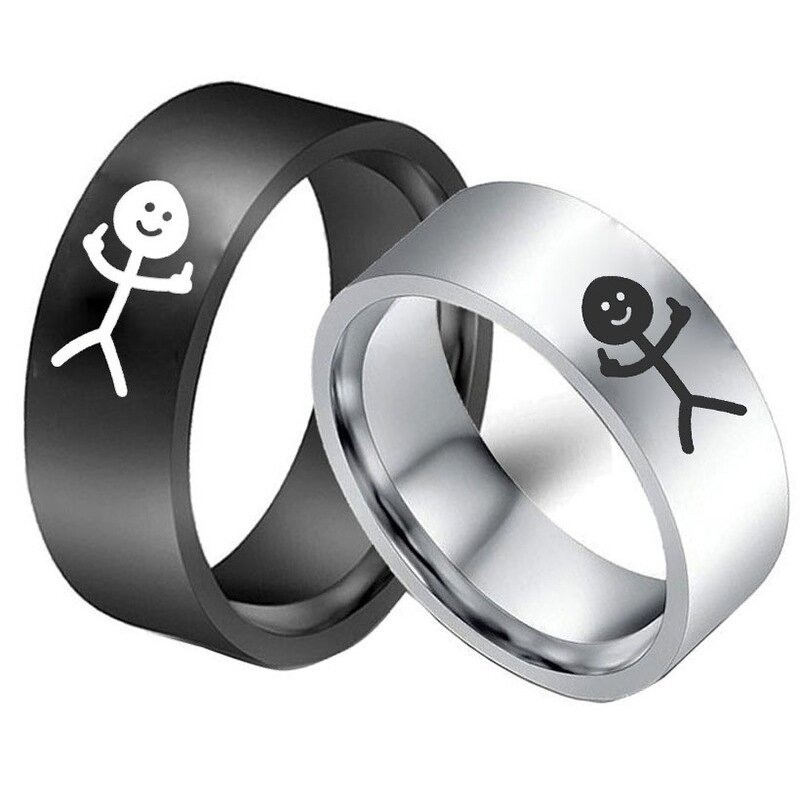 Cartoon Ring Factory - Funny Stainless Steel Doodle Ring