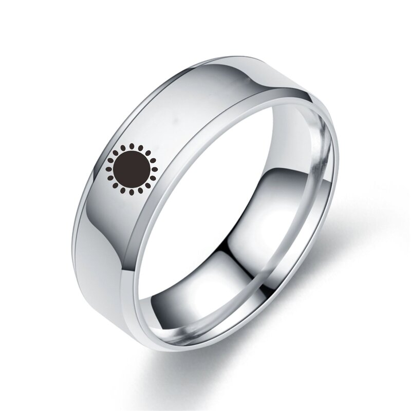 Couple Ring Factory - Moon Sun Stainless Steel Rings