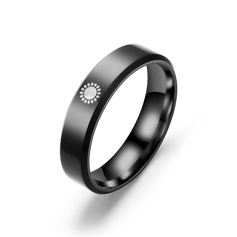 Couple Ring Factory - Moon Sun Stainless Steel Rings