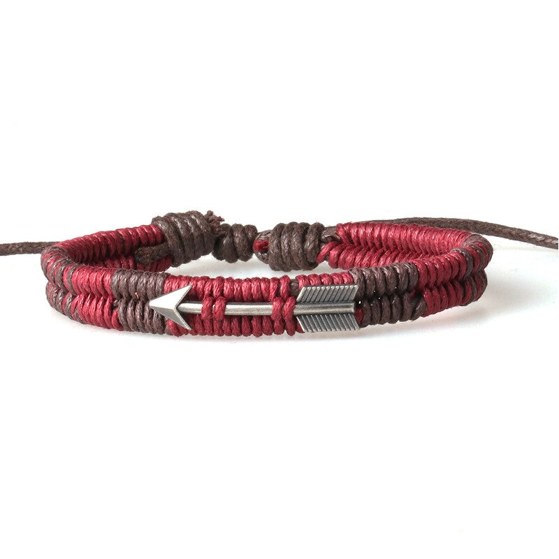 Metal Bracelet Factory - Arrow Wax Thread Woven Bracelet