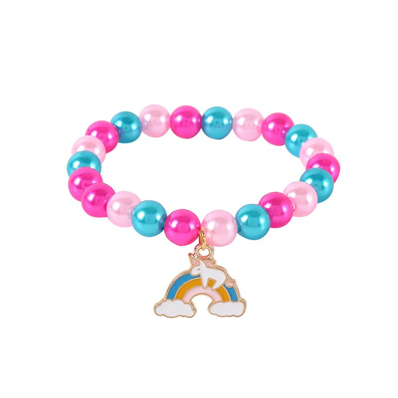 Cartoon Bracelet Factory - Unicorn Elastic Charm Bracelet