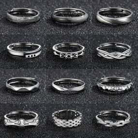 Copper Ring Factory - Vintage Geometry Adjustable Ring