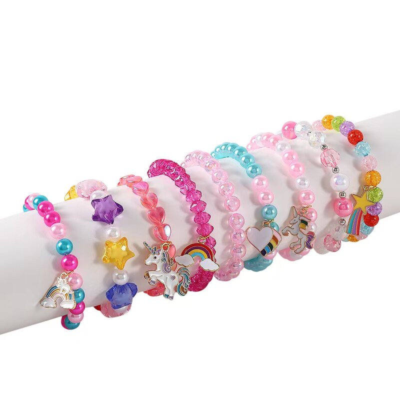 Charm Bracelet Factory - Cartoon Unicorn Acrylic Bracelet