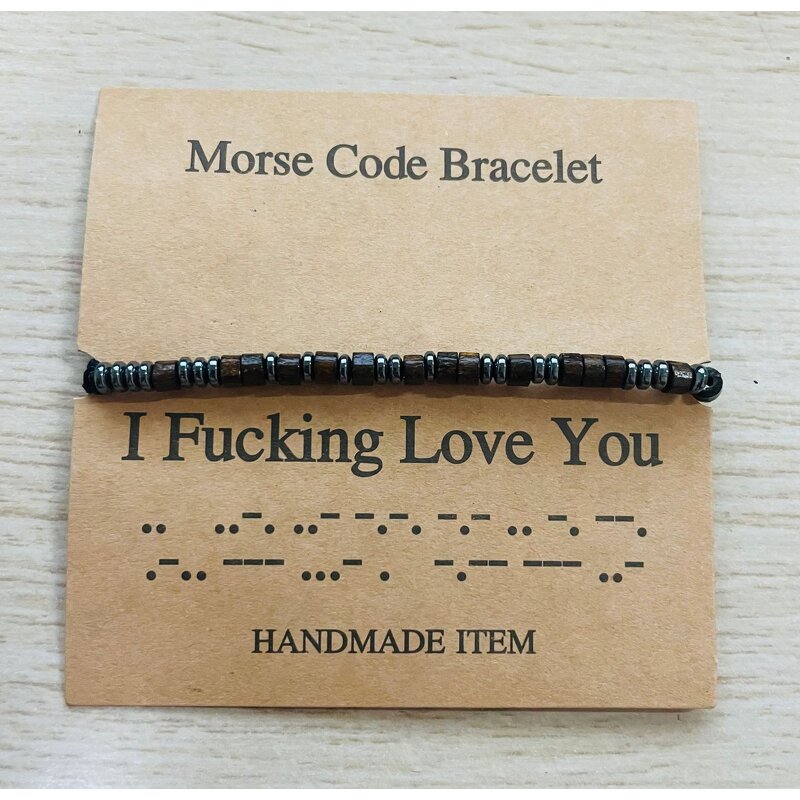 Morse Code Bracelet Factory - Adjustable Hematite Bracelet