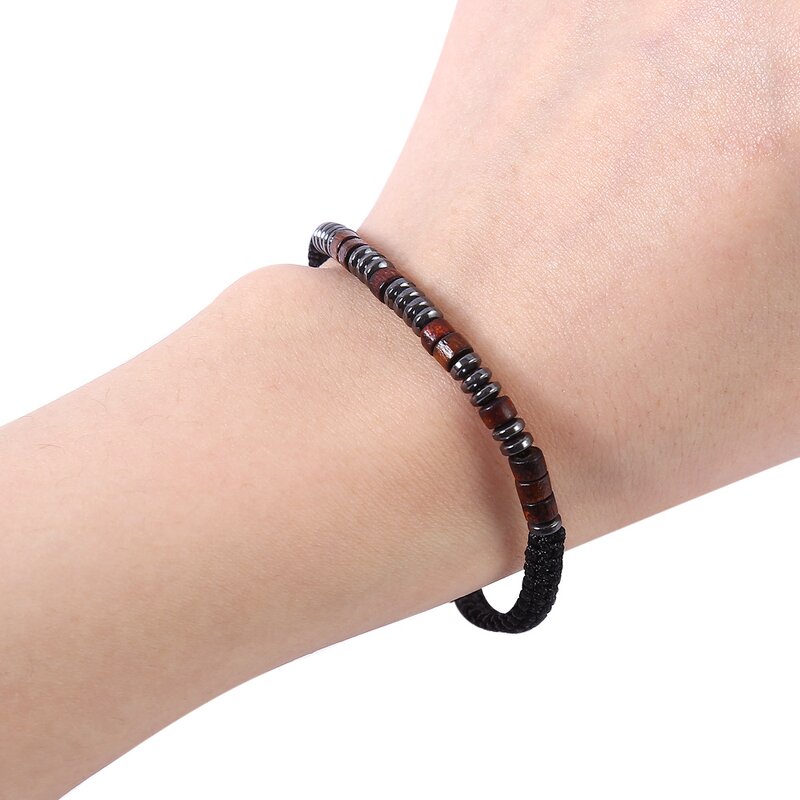 Morse Code Bracelet Factory - Adjustable Hematite Bracelet