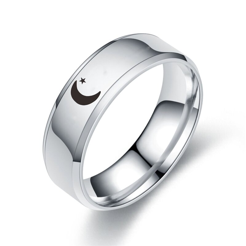 Couple Ring Factory - Moon Sun Stainless Steel Rings