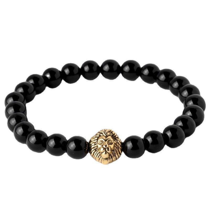 Charm Bracelet Factory - Crown Lion Head Pendant Bracelet