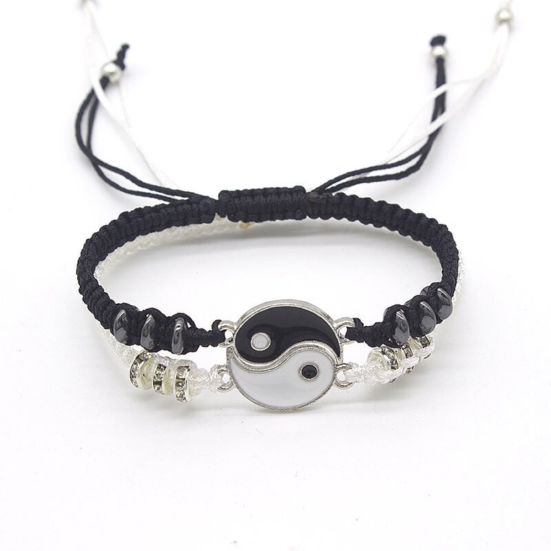 BFF Bracelet Factory - Hand Knit Yin Yang Cord Bracelet