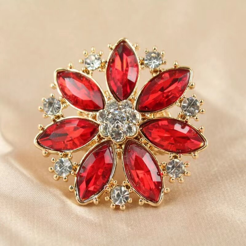 Ring Set Factory - Adjustable Flower Gemstone Rings