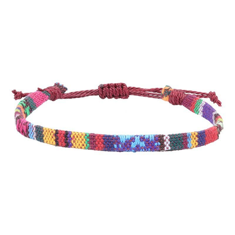 Bohemian Bracelet Factory - Cotton Linen Rainbow Bracelet