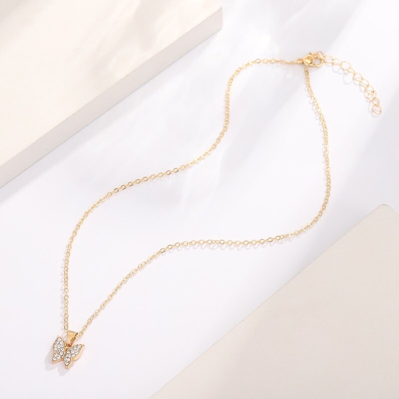 Jewelry Set Factory - 4pcs Zircon Butterfly Wedding Set