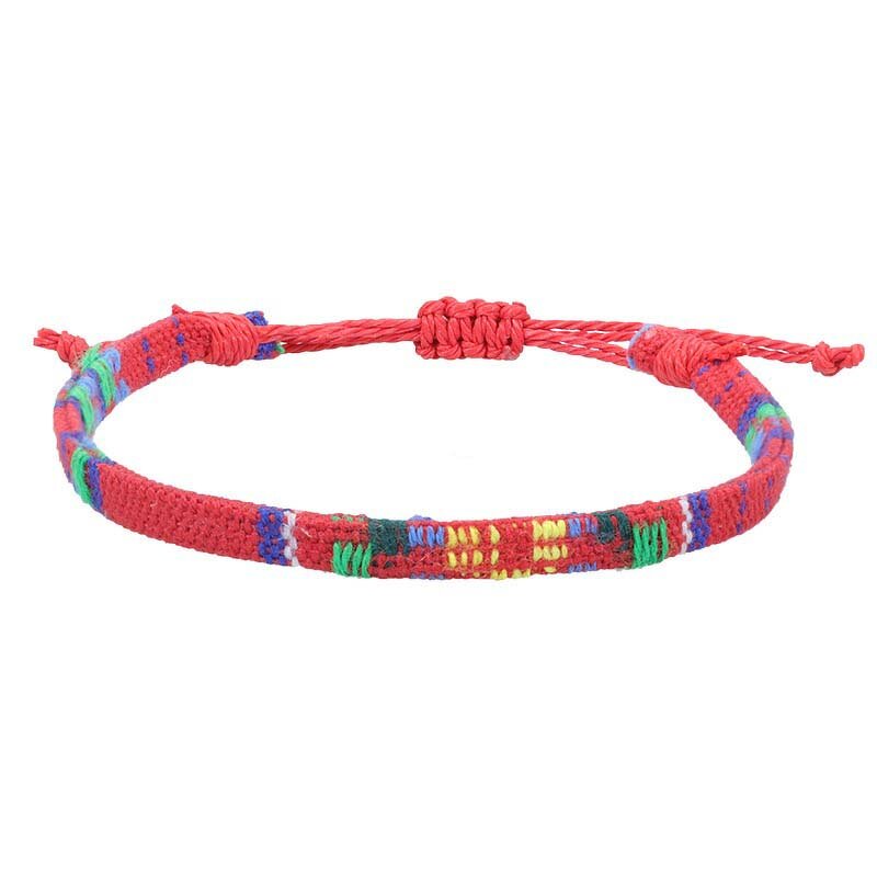 Bohemian Bracelet Factory - Cotton Linen Rainbow Bracelet