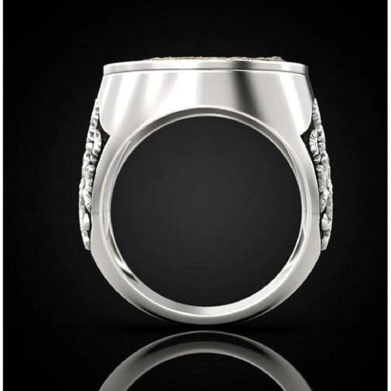 Mens Ring Factory - Wolf Head Stainless Steel Ring