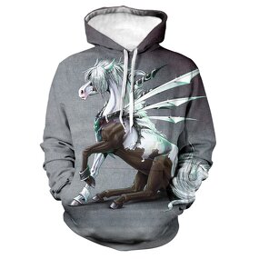 Horse 3d Printed Hoodies for Men Cute Dogs 3d Printing Hoodies From Men Funny Animal Casual Plus Sized Pullover
