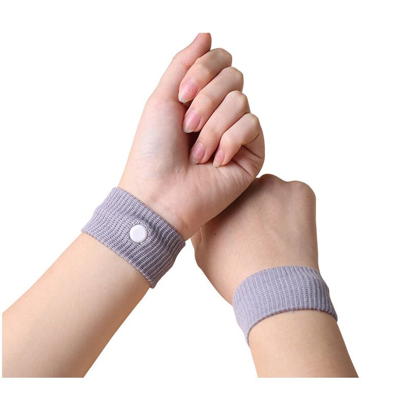 Custom Colors Soft Elastic Adult Kids Anti Nausea Seasickness Carsickness Relief Wrist Guard Bands