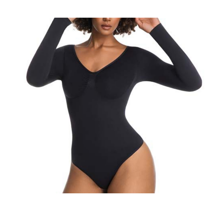 Womenitas Comfortable All-Day Shapewear Bodysuit Seamless Tummy Control Firm Compression Breathable Nylon Spandex Shaper