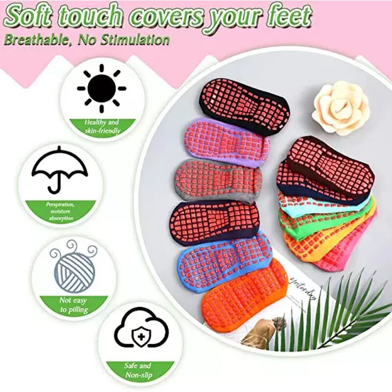 Factory Pilates Socks Custom Logo Non-slip Grips Yoga Cotton Bamboo Socks Dance Ballerina Anti Slip Pilates Socks