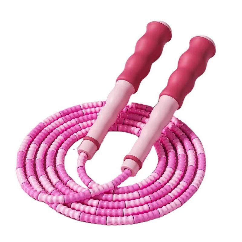 High Quality PVC Student Skipping Rope Soft Beaded Jump Rope for Kids