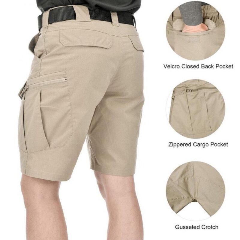 Hot Sale Tactical Shorts for Men Waterproof Breathable Multi Pockets